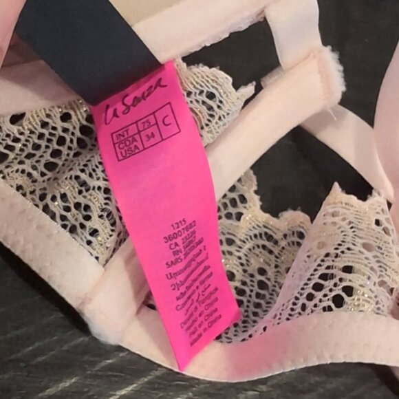 La Senza Beyond Sexy Push Up Metallic Lace Caged Convertible Underwire 34C - Picture 16 of 16